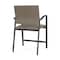 Lesro Newport Wide Hip Chair Metal Frame, Charcoal, MD Farro Upholstery NP1261 - alternate 3